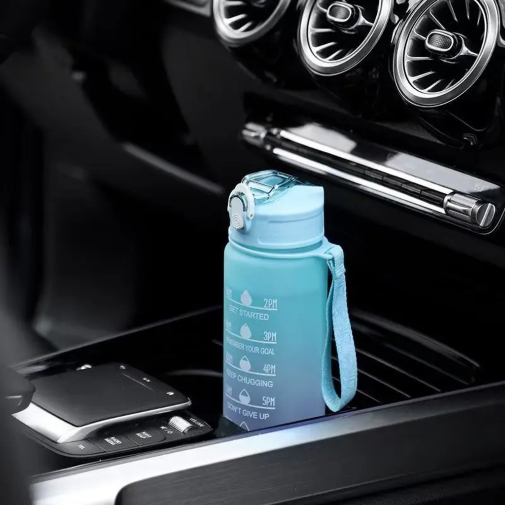 700ML Portable Sports Water Bottle with Time Marker