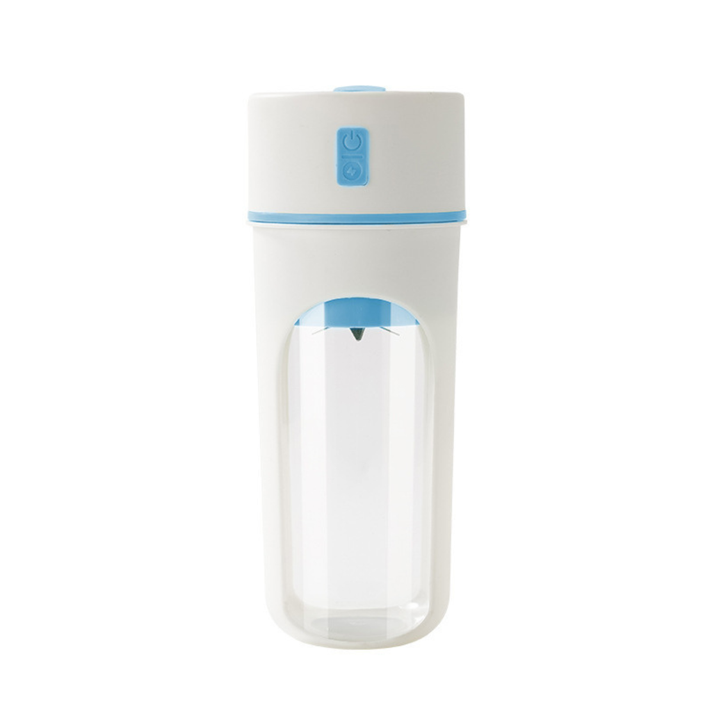 Havenicstores portable USB rechargeable blender cup 400ml in blue color compact personal smoothie maker with minimal design isolated on white background